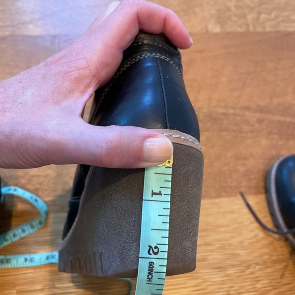 Pikolinos Black Wedge Shoes with Laces - Picture 9 of 10